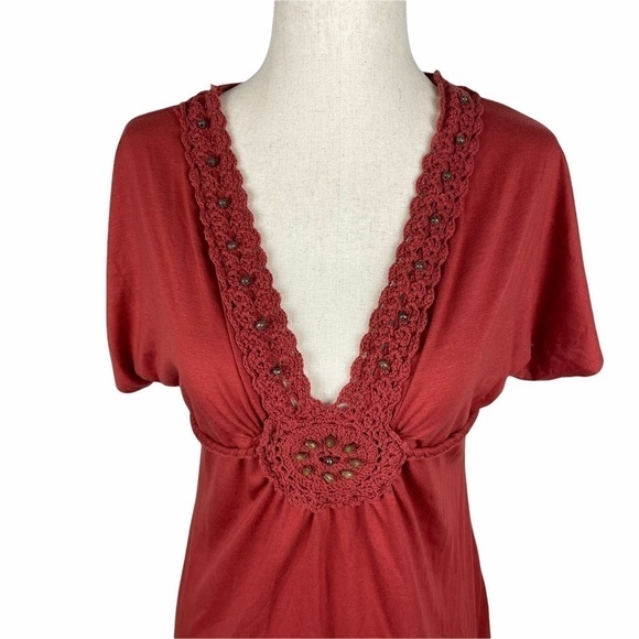 American Rag Cie Rust Belted Dress - Picture 3 of 7